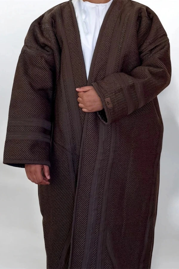 Men's Brown Farwa | Brown Farwa Coat | Al-Layth